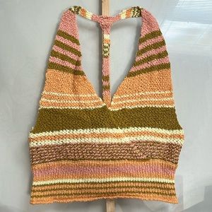 Urban Outfitters Woven Halter Top